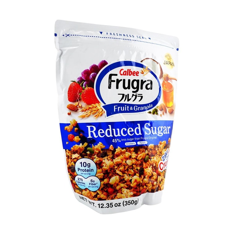 日本CALBEE卡乐比 Frugra富果乐 营养水果谷物燕麦片 减糖款 350g 即食冲饮代餐 6