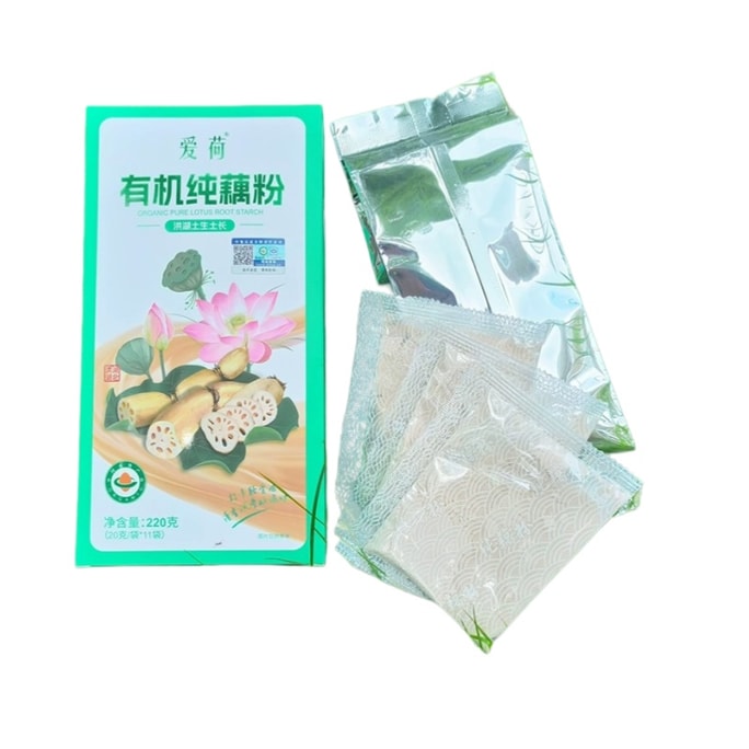 遠方好物 愛荷有機純藕粉 220g 內含11袋 獨立包裝 原味無蔗糖蓮藕粉羹健康營養早餐代餐