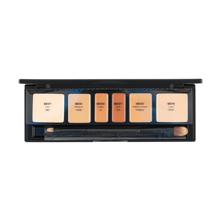 韓國JUNG SAEM MOOL鄭瑄茉莉 藝術家遮瑕盤 化妝師專業彩妝修容盤 遮淚溝色斑黑眼圈 膚色 附遮瑕刷 6