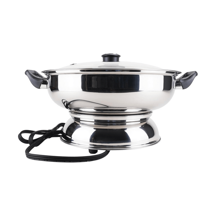 Electric Stainless Steel 2 Way Hot Pot / 4.5Q 9