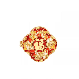 Fu Word Wufu Open Door See Fu Refrigerator Stick Museum Culture And Chuang Mei Kai Wufu 7*6.7cm*1 Piece