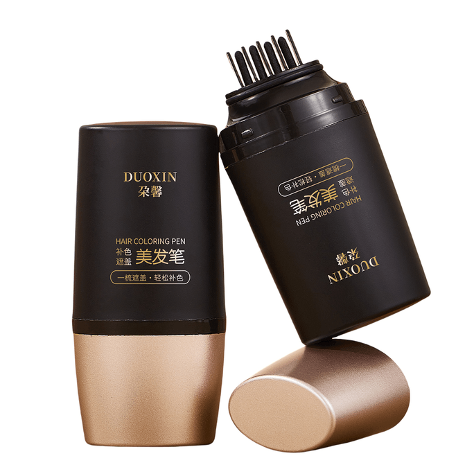 朵馨 白髮遮蓋神器 不掉色一次性美髮筆 物理遮白 防水防汗上色均勻 黑髮補染髮根 #自然黑20g