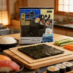 Nori Tokusen Yakinori Seaweed 10 Sheets 0.75 oz [Ready-To-Eat Seaweed/Ingredients For Sushi And Seaweed Rice Rolls]
