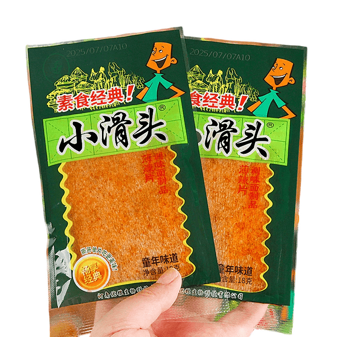 【黑五大促】【中國直郵】 太哥 小滑頭辣條小零食大辣片薄片麻辣(經典辣味)18g*5