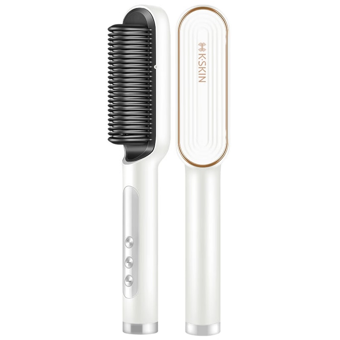 Curling Iron Hot Comb 2 in 1   Multi Function Hair Curler & Straightener Brush 1 pcs