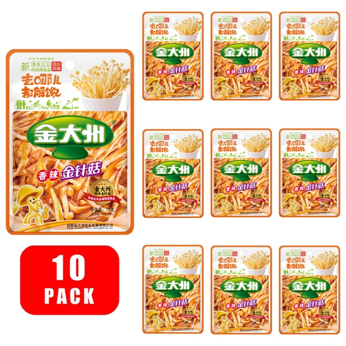 Spicy Enoki Mushroom Spicy and fragrant flavor 15g*10packs