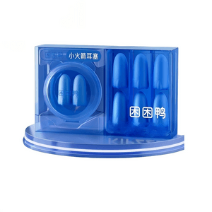 Little Rocket Earplugs, Super Soundproof Gadget for Sleep, Quiet Dorm for Men, 8 Pieces with Portable Case