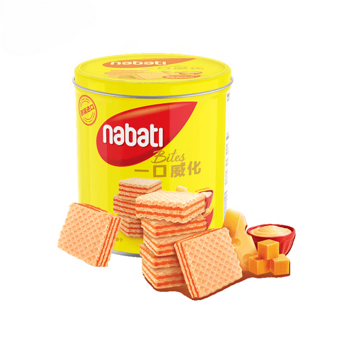 【中国直送】インドネシア産 ナバティ チーズウエハースビスケット（チーズ風味）300g（ジャケット入り）