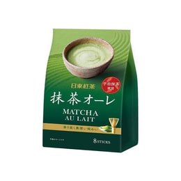 【日本直邮】NITTOH-TEA日东红茶 北海道皇家速溶奶茶 宇治抹茶味 8条入