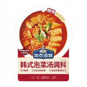 【中国直邮】 加点滋味 韩式泡菜汤调料底料速食火锅酸辣低脂 50g*4袋
