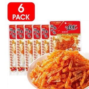 【小卖部经典辣条 童年怀旧零食】佳龙 细面筋辣条 18g*6袋装 【麻辣鲜香 超过瘾】