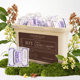 Blue Eucalyptus Leaf Laundry Pods Set, 23 Pods, #Rosewood & White Sandalwood, Deep Clean Long-Lasting Fragrance