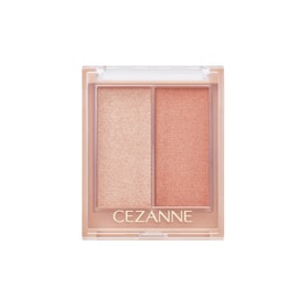 CEZANNA Face Glow Color Blush And Highlighter Duo #01 Apricot