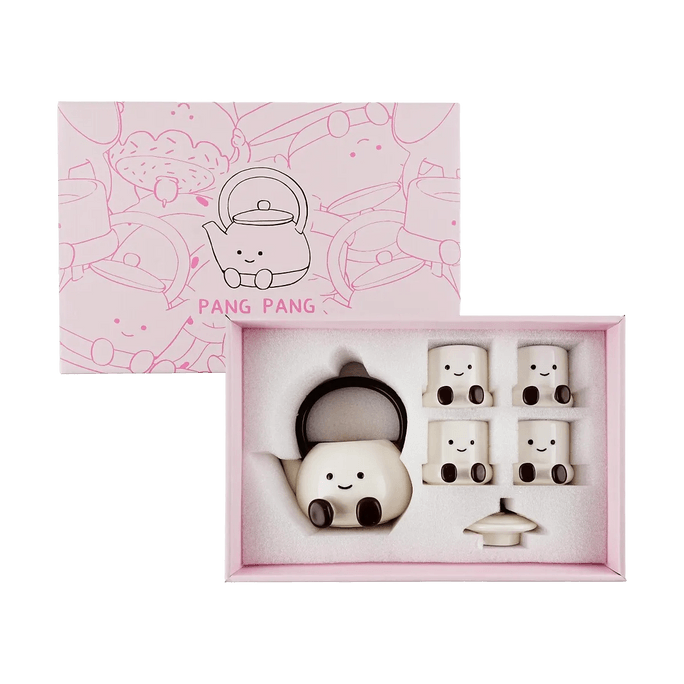 ChuanDaoWu pangpang Teapot Set - Jellycat Cute Cup Set 1 Teapot with 4 Cups