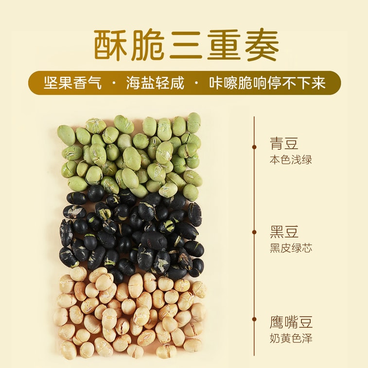 美國 NestLady雍容燕窩 酥脆豆 即食三色豆 炒黑豆青豆鷹嘴豆 225g 3