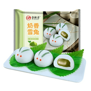 Gu Yue Zhai Matcha Sweetness Tapioca Mochi Glutinous Rice Cake, 250g, 1 Piece