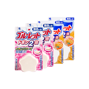 【Value Pack】Toilet Refresh Tablet Deodorizer Detergent Star Shaped Colorless Soap Scent 120g*2+Grapefruit Scent 120g*2