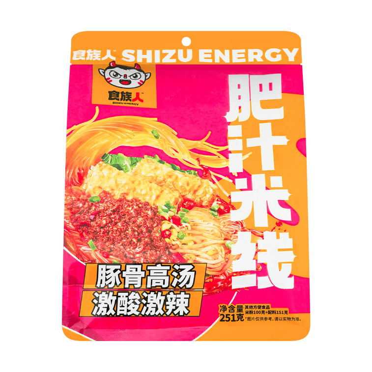 食族人 肥汁米線 方便速食粉絲 251g 附3秒響鈴卷【快手宵夜一人食】 7