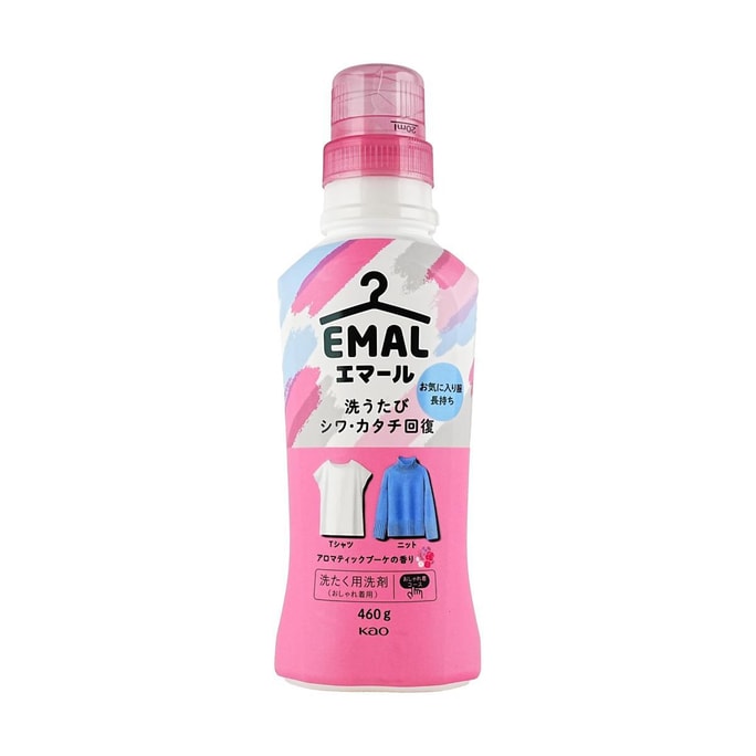 Japan Anti-shrink Color-protecting Laundry Detergent #Pink Floral, 16.23 oz