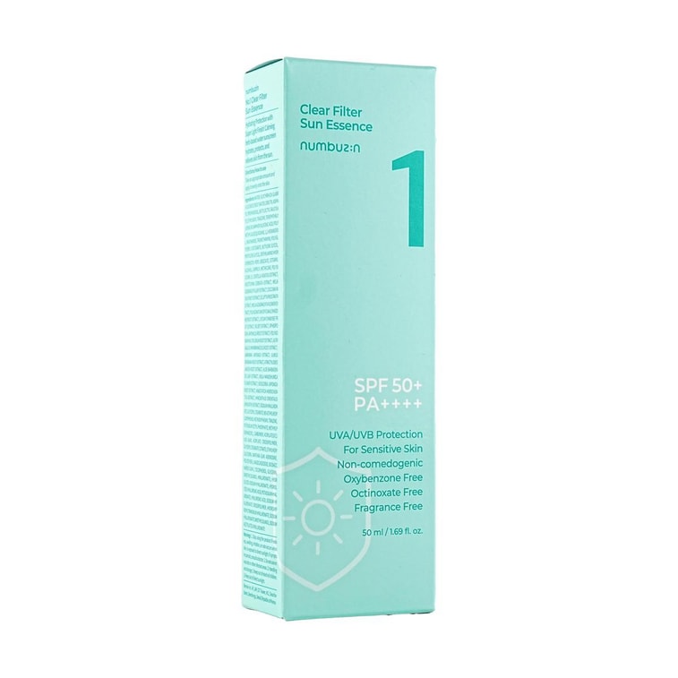 넘버원 클리어 필터 선 에센스 선크림, 자외선 차단제, 47ml*2개입 - 10시간 자외선 차단, 민감성 피부용【실용적인 구성】 9