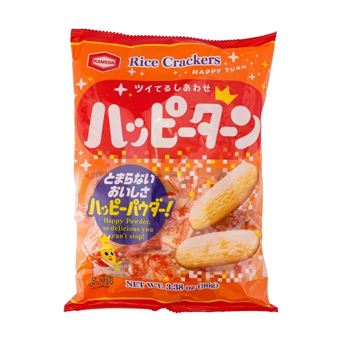 日本KAMEDA龟田制果 HAPPY TURN 米饼 仙贝雪饼 96g