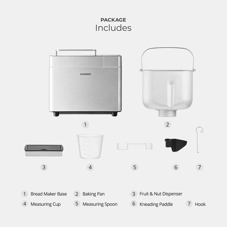 Multi-Functional Automatic Bread Maker Stainless Steel 32.0oz CBM-AAB101S Multi-Functional Cooking 15-Hour Timer 9