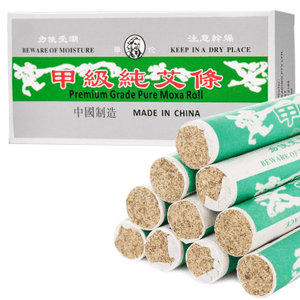 Pure Moxa Rolls, 10 Rolls Handmade Mild Moxibustion Mugwort Sticks, Natural Moxa