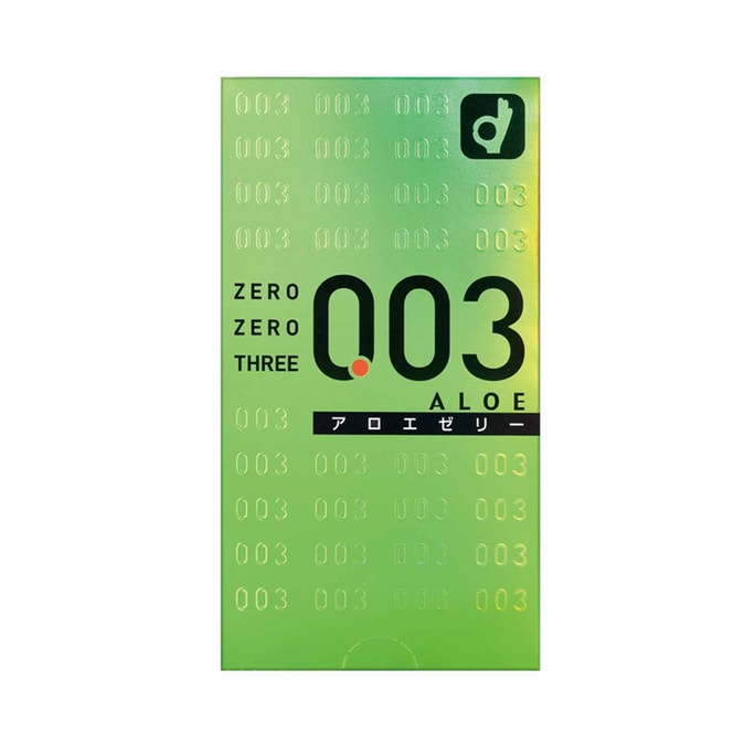 【日本直邮】OKAMOTO冈本 003安全避孕套 富含天然芦荟精华  10个装