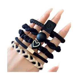  Headrope rubber band hair tie simple temperament durable headwear 5 pieces