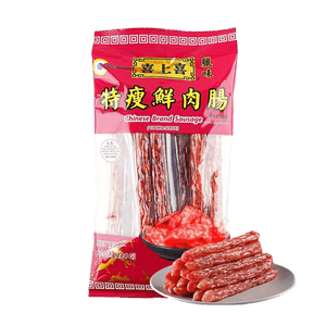 喜上喜 特瘦鲜肉肠 腊肠 284g 【广东特产 深圳老字号 】【春节年货必买】
