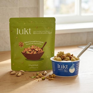 Pistachio Soboro Granola - Soboro Covered Oat Granola, 5.29 oz【Ready-to-Eat】【Asian Healthy Breakfast】