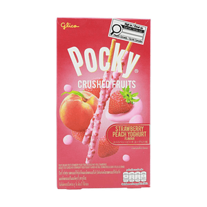 ポッキー チョコレートビスケット ストロベリーピーチヨーグルト味【本物の果肉入り】【濃厚ヨーグルトコーティング】