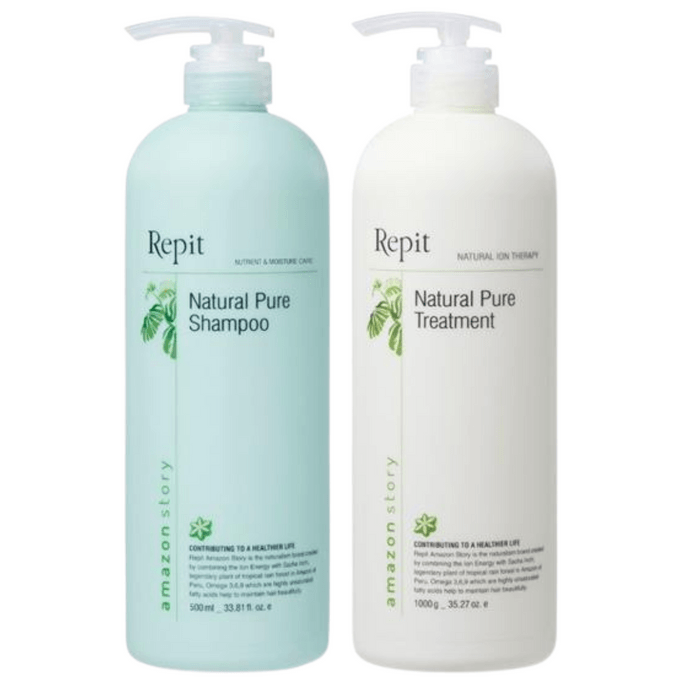 Natural Ion Therapy Pure Shampoo And Treatment Set 1000g/1000ml