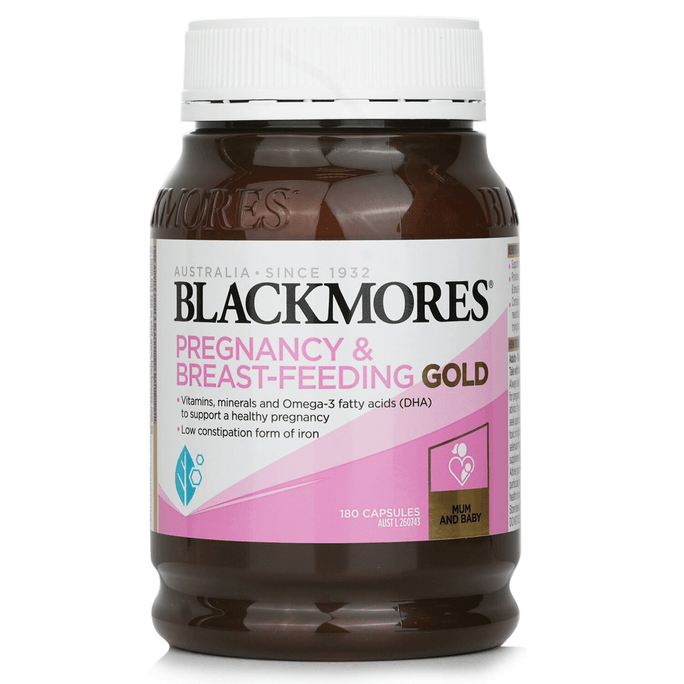 【香港直郵】 BLACKMORES 孕婦黃金營養素 180 Capsules