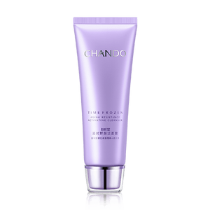 CHANDO自然堂 凝时鲜颜温和洁面霜 冰川水 红球藻及氨基酸表活 双重柔和清洁体系 温和净澈肌肤 焕活光彩美肌 125g