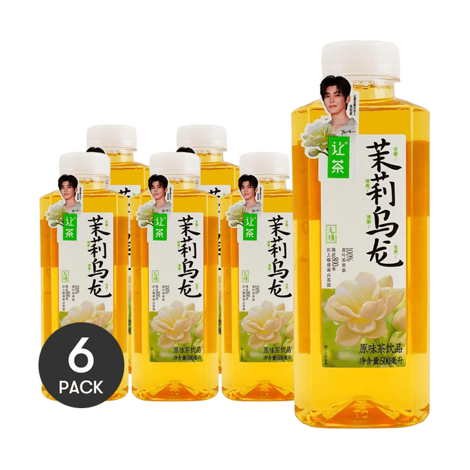 讓茶 茉莉烏龍茶 無糖 500ml *6【6份超值裝】【侯明昊同款】【零糖零卡】【冰飲口感更佳】