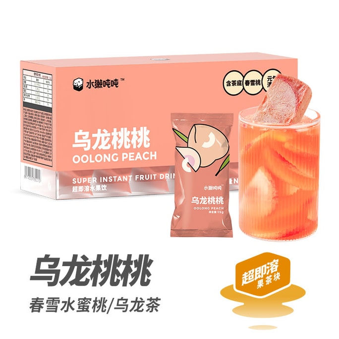 OTTERdun Instant Fruit Tea/Fresh Freeze - Fresh Fruit Tea Series - Oolong Peach