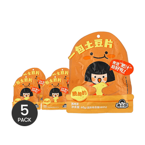 满小饱 一包土豆片 60g  *5【5份超值装】【脆爽口感】【肥汁米线灵魂伴侣】