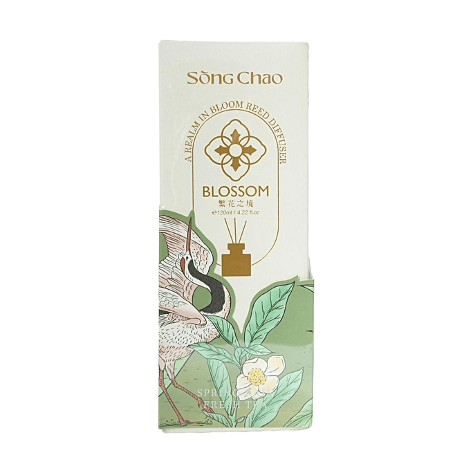 Série Royaume des Fleurs Bougie sans flamme Aromathérapie Pluie de printemps Thé clair Parfum de thé frais