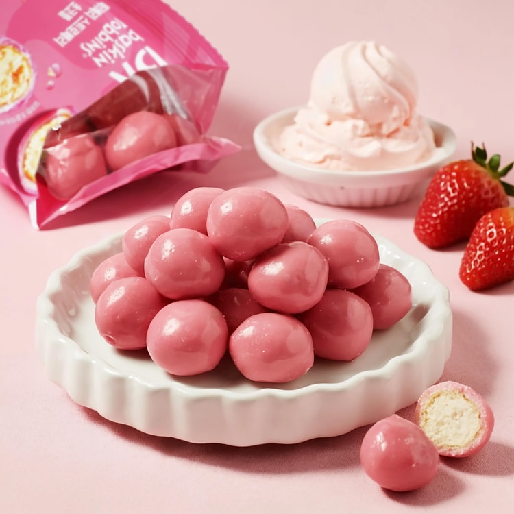 Baskin Robbins BR ベリーベリーストロベリーチョコボール 1.12オンス