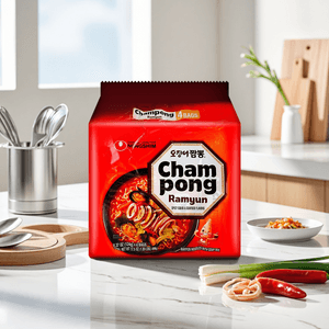 오징어짬뽕 라면, 124g, 4개입