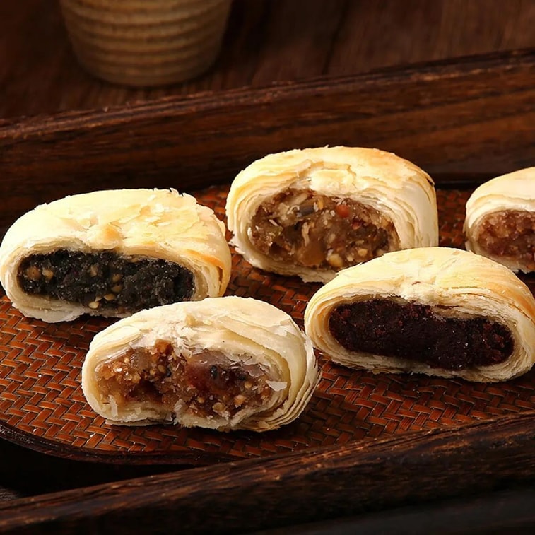 稻香村 金秋福月苏式月饼礼盒 5味25枚入  1550g【百果+豆沙+椒盐+玫瑰+果仁】【中秋礼盒】 3