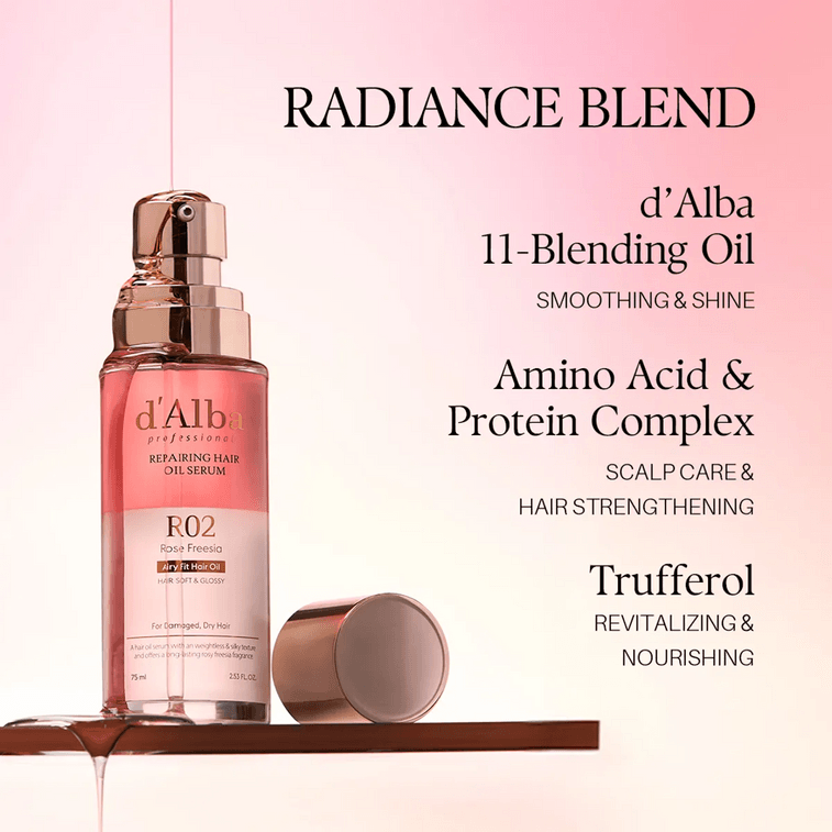 Professional Hair Oil R02 Rose & Freesia Scent 2.54 fl oz 4