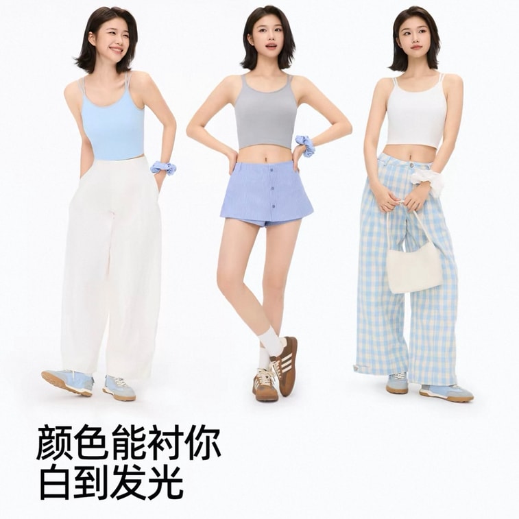 【홍콩 직배송】 유커슈 여름철 등 노출 의류용 나시탑, 연한 블루 그레이 M 사이즈, 브라 없이 착용 가능, 가슴 패드 내장, 여성용 등 노출 상의, 이너웨어 겸 아우터웨어, 옆구리살 커버, 편안한 무봉제 3