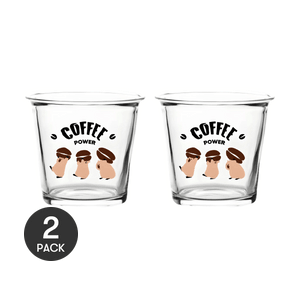 川島屋 卡皮巴拉透明玻璃咖啡杯 ins果汁飲料牛奶杯 三隻水豚 330ml *2【2份超值裝】