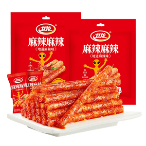 [New Year Sale] Spicy Strips, Spicy Numbing Gluten, Spicy Sticks, Delicious Snack 108g*2 Bags (12 Small Packs)