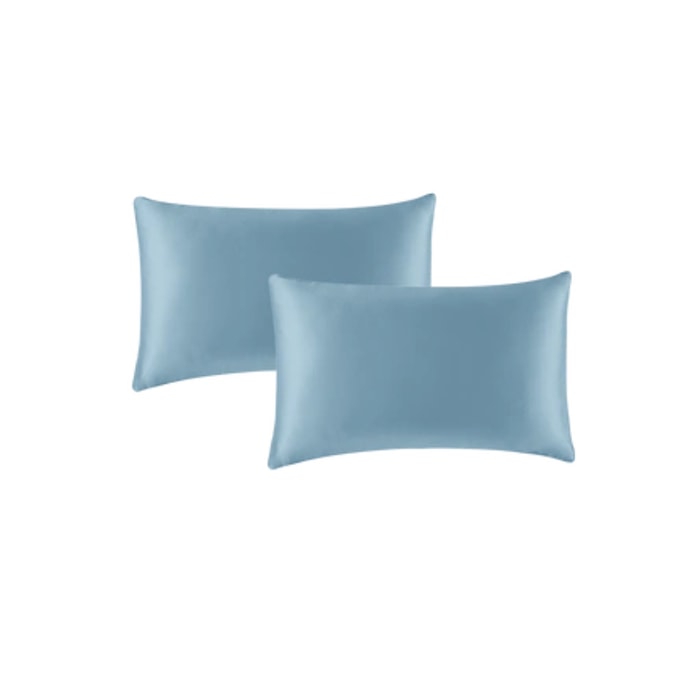 LifeEase Silk Pillowcase Silk Cotton Style Haze Blue