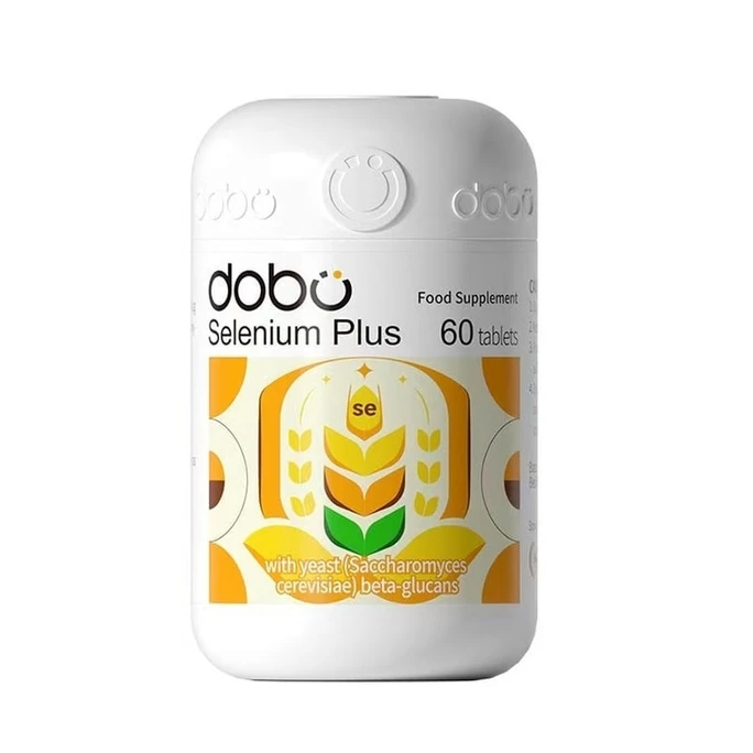 【中国直邮】 英国 DOBO 活性硒片 麦芽硒酵母晒片 富硒补硒元素增强提高女性免疫力 60片/瓶