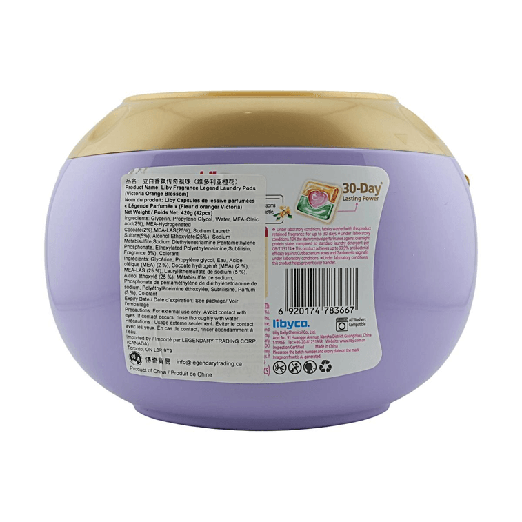 Fragrance Legend Laundry Capsules Orange Blossom 0.56oz 6-in-1 Deep Cleaning Long Lasting Scent 2