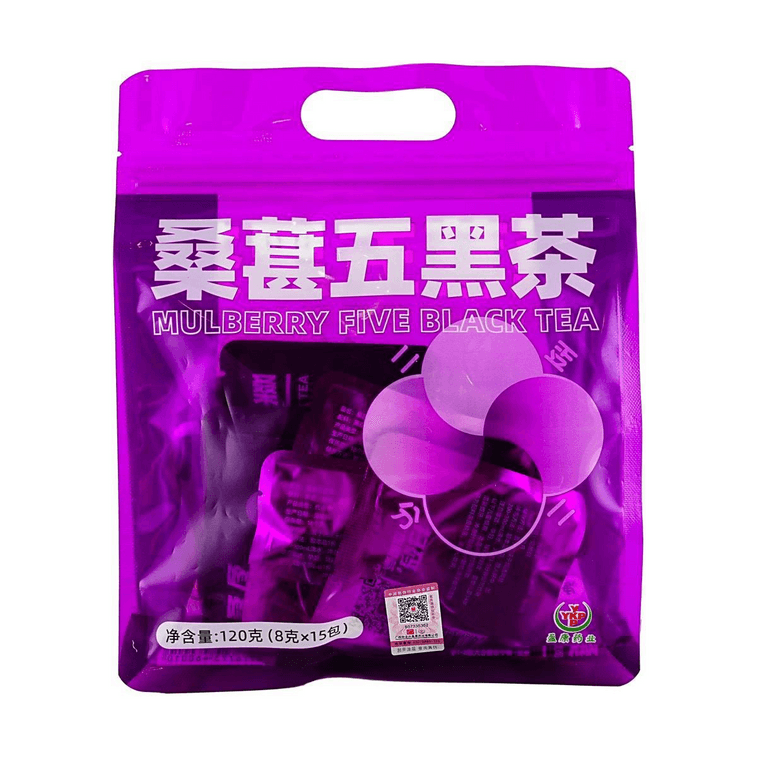マルベリーファイブブラックティー、0.28オンス×15袋 - 個包装ティーバッグ、アントシアニン豊富、髪の栄養補給 8